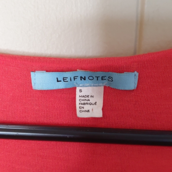 Anthropologie Leifnotes Doglora Tangerine Lace Knee Length Size Small - Picture 3 of 7